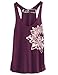 Blonde Peacock Women's Lotus Tank-Large-Cranberry