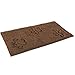 PUPTECK Super Absorbent Dog Doormat - Non Skid Microfiber Pet Door Runner Mat Brown XL