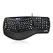 Perixx PERIBOARD-512II B, Ergonomic Split Keyboard - Black - Wired USB Interface - Natural Ergonomic Design - Bulky Size 20.16