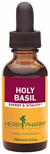 Herb Pharm Certified Organic Holy Basil (Tulsi) Extract for Energy and Vitality - 1 Ounce