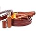 ROOS Portable Handmade Red Wood Toothpick Bucket Toothpick Holder (Red) by ROOS