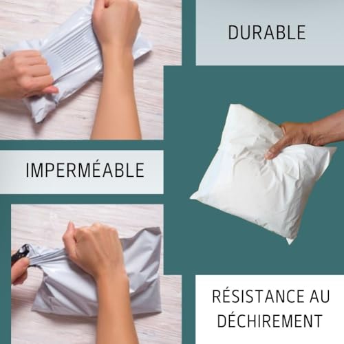 RAGO Shipping Bags 35x45cm 25 pieces white for Vinted | LDPE shipping bag, 50 µm, self-adhesive