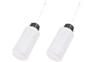 HICELLO 2PCS Iron Head Plastic Oiler Refueling Machine Tool Beak Empty Oil Bottle Oiler 120 ML Long Mouth Plastic Oiler