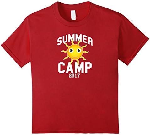 Kids Best Ever Summer Camp 2017 T Shirt Unique Vacation Gift Idea 12 Cranberry