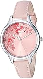 Timex Women's TW2R66600 Crystal Bloom Pink/Silver Floral Accent Leather Strap Watch