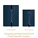 Fintie Pen Holder with USB Adapter Pocket for Apple Pencil Pro, Apple Pencil (USB-C / 1st / 2nd Generation), Elastic Vegan Leather Sleeve Pouch Compatible with iPad Case, Navy Blue