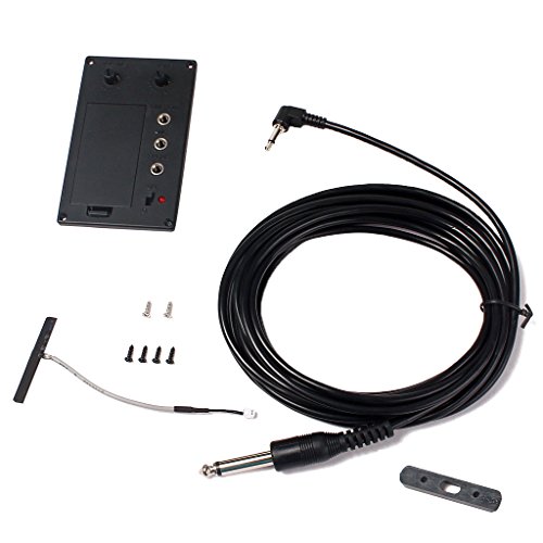 4/4 Violin Silent EQ Pickup With Piezo & Plug Hole Cable DIY Parts Set - Thumbnail 7