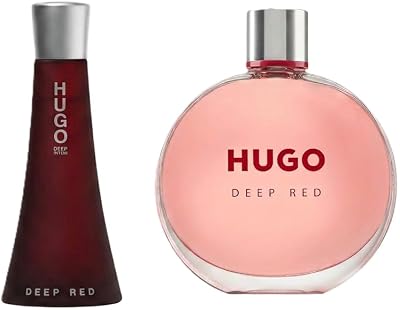 HUGO Deep Red EdP for Her 75ml New Packaging Ambery Clementine Freesia