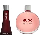 Hugo Boss Deep Red Eau de Parfum - Ambery Women's Perfume - With Notes of Clementine, Freesia, and Sandalwood- Long Lasting Fragrance