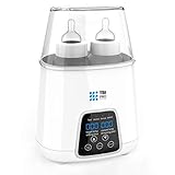 New 2019 Bottle Warmer 5-in-1 BPA-Free Premium Quick Baby Bottle Warmer and Sterilizer with Timer - Defrosting and Heating Settings for Baby Food, Breastmilk, and Formula