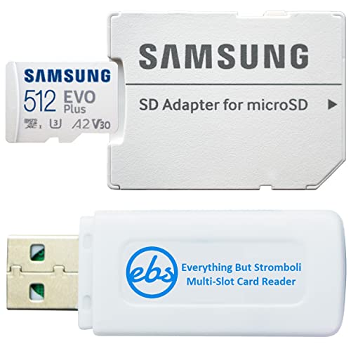 Samsung 512GB Evo+ Class 10 MicroSD Memory Card for