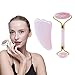 Jade Roller,Gua Sha,Speesun Gua Sha Board and Gua Sha Scraping Tool, 100% Natural Healing Stone,Facial Your Health Tools (Pink)