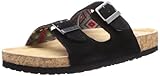 Skechers Women's Memory Foam Double Strap Sandal,Black,8 M US