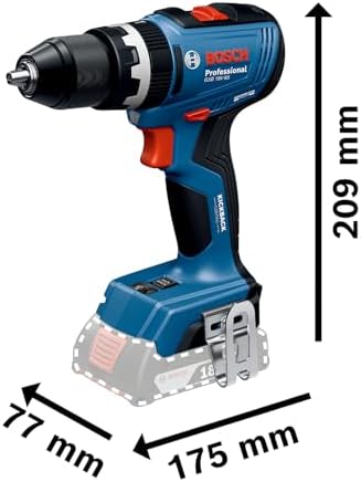18V System atornillador a batería GSB 18V-65 (motor Brushless sin escobillas, longitud del cabezal 175, incl. 2 baterías GBA 18V 5.0Ah, cargador GAL 18V-40, L-BOXX)