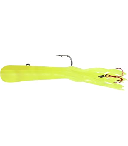 anise tube cream for fishing lures Yum YT426 Bait, White/Silver Flake, 4