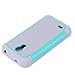 S4 Mini Case, LK [Drop Protection] Shock Absorption Hybrid Dual Layer Armor Defender Protective Case Cover for Samsung Galaxy S4 Mini (Mint)