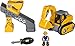 Toy State Caterpillar CAT Junior Operator Work Site - Machine Pairs Dump Truck/Dump Loader Construction Vehicle