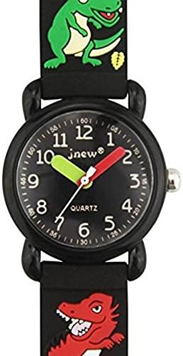 Kids Watches, AIJUN Waterproof 3D Silicone Cute Cartoon Digital Quartz Wristwatches Time Teacher for Kids Girls or Boys (Dinosaur)