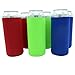 Tall Boy Beer Can Sleeves - Set of 6-24 oz Collapsible - Neoprene with Stitched Fabric Edges (Classic)