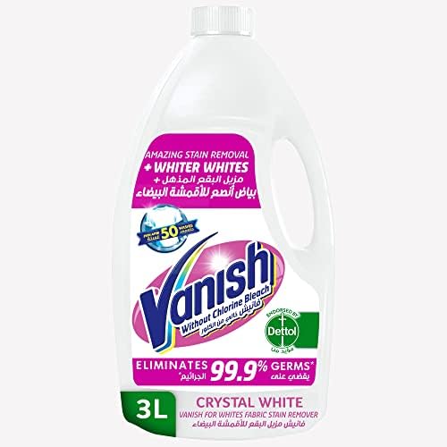 Vanish Laundry Stain Remover Liquid For Whites, Can Be Used With And
