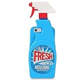 kangweichuang iPhone 6S Plus Cleaning Spray Bottle Case,3D Moschino Cleaning Spray Bottle Back Cover Back Cover Soft Silicone Case for iPhone 6S Plus/iPhone 6 Plus Blue