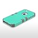ULAK SE Case,iPhone 5S Case, Anti Slip Shock Resistance Protective Cover with Hybrid High Soft Silicone + Hard PC Case for Apple iPhone 5/5S/SE (Light Green+Grey)