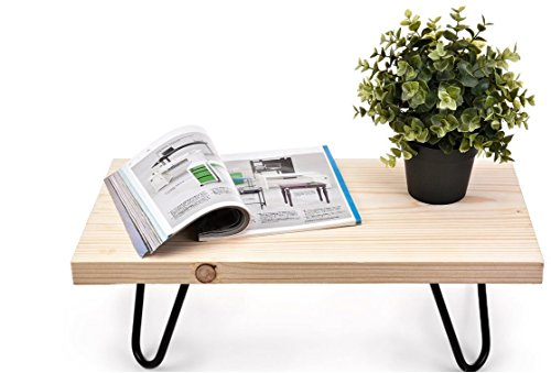 Mrhardware Hairpin Metal Table Legs, (Raw Steel) 1/2 Inch Thick - (Set of 4) (H6-2Rod-1/2)