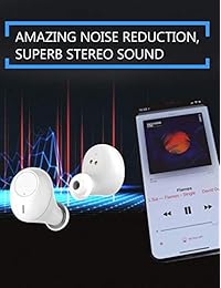 Auriculares inalámbricos en la oreja con funda de carga, auriculares Bluetooth para iPhone Samsung y teléfonos Android