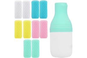 10 Pack Silicone Leak-Proof Bottle Covers - Universal Travel Toiletry Sleeves for Shampoo, Lotion, & Cosmetic Bottles, Cruise