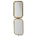 LOHOME(TM) Art Nouveau Rectangle Handheld Fold Make-up Classical Mirror Peacock Decorative Fashion Beauty Accessory (colors vary)