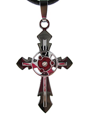 Brdwn Unisex Cosplay Inory Madara Gai Grey Uchiha Cross Necklace Accessories