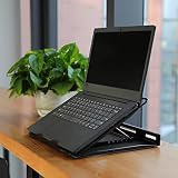 Amazon Basics Ventilated Adjustable Ergonomic Laptop Stand 10–17.3 in Black view 7