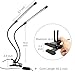 Youmeet LED Grow Light, 18W Professional Dual Heads Plant Growing Lamps,360°Flexible,Two Separate Control Switches, for Indoor Plants Veg and Flower/Hydroponics Greenhouse/Gardening Plants.