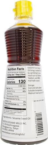 KADOYA SESAME OIL, 22.10 FL OZ