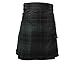 UT Kilts Men's Standard Tartan Utility Kilt, Modern Scottish Kilt for Everyday Wear, Tactical Kilts with Adjustable Hip Straps & Cargo Pockets for Men, Highlander Gray, 30