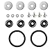 Leadrise® Car/Truck Black Aluminum Quick Release Fastener Kit For Car Bumper Trunk Hatch Screw