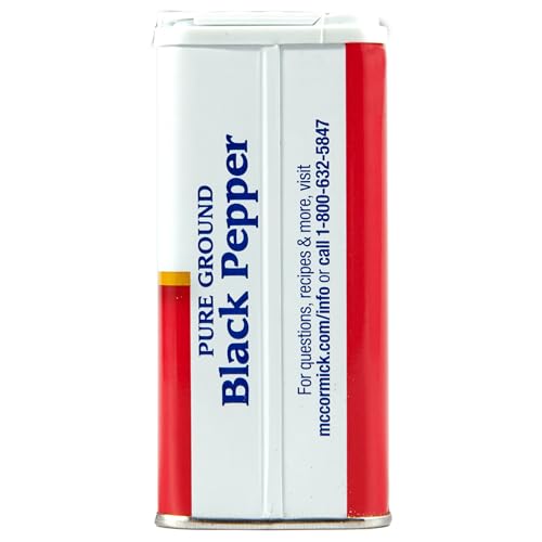 MCCORMICK PURE GROUND BLACK PEPPER, 3 OZ