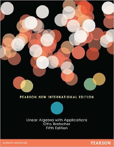 Linear Algebra With Applications Pearson New International - 