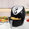 Daewoo-Healthy-Living-SDA1553-Family-36L-Oil-Free-1400W-Fast-Frying-Fryer-with-Rapid-Air-Flow-Circulation-Black-Silver Daewoo Manual Air Fryer 3.6 Litres, Bake Roast Grill With Timer And Temperature Controls, Black