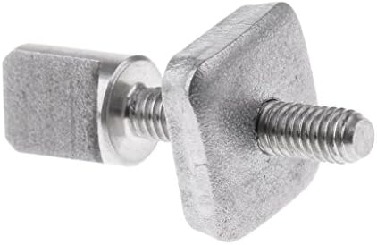 Dorsal Stainless Surf Thumb Fin Screw and Plate Surfboard Longboard Bag of 1/No Tool