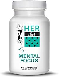 HERdiet Mental Focus for Women Extra Strength Supplement with Cognitive Brain Boosters like Nootropics Increase Clarity Memory Booster & Productivity