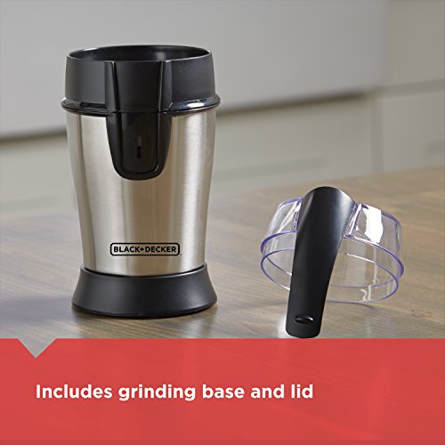 Black+Decker Bean Coffee Grinder, OtherSize, White,Stainless Pricepulse
