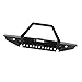 LAFEINA 1:10 Front Bumper Bull Bar with 2 LED Headlights Winch Mount Seat for 1/10 SCX10 RC Rock Crawler Parts