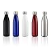 OUTERDO Double Wall Vacuum Insulated Water Bottle 17oz Stainless Steel BPA Free Long Neck and Bullet Shape Water Bottle Keeps Your Drink Hot & Cold Ideal for Outdoor Sports Camping Hiking Cycling