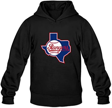 ZOENA Men'sAwesome Texas Ranger Baseball Outwear Jacket Black X-Large