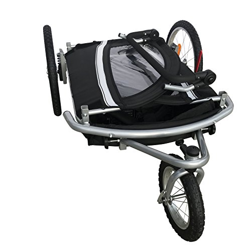 Booyah Strollers MB Child Baby Bike Bicycle Trailer and Stroller II (Black) (Black)