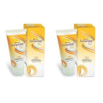 Sunprotek SPF 50+ Sunscreen Gel With UVA/UVB protection 50g x Pack Of 2
