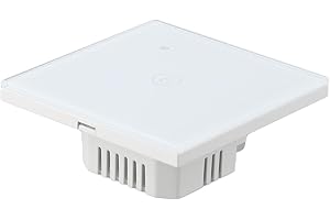 40A Smart WiFi Touch Switch for Water Heater & Boiler, ABS Flame-Retardant Housing, Tempered Glass Panel, AC 110–240V, Compat