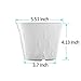 YIKUSH Orchid Pots with Holes Clear Orchid Pot Plastic Plant Pot Flower Pots Outdoor and Indoor Use 5.5 inch 5 Pack