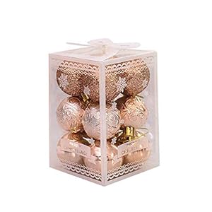 Kerstboom Ballen 12 Stks 4 Cm Kleurrijke Kerstboom Xmas Ballen Decoraties Kerstballen Party Bruiloft Grote Schuim Nieuwjaar Opknoping Ornamenten Beige